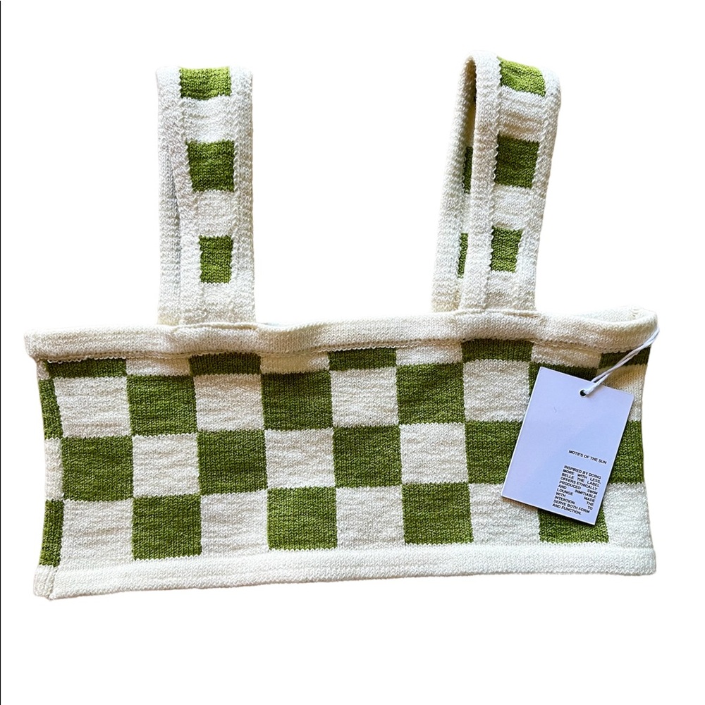 NWT Belle the Label Knit Top, Wasabi Green, Size M